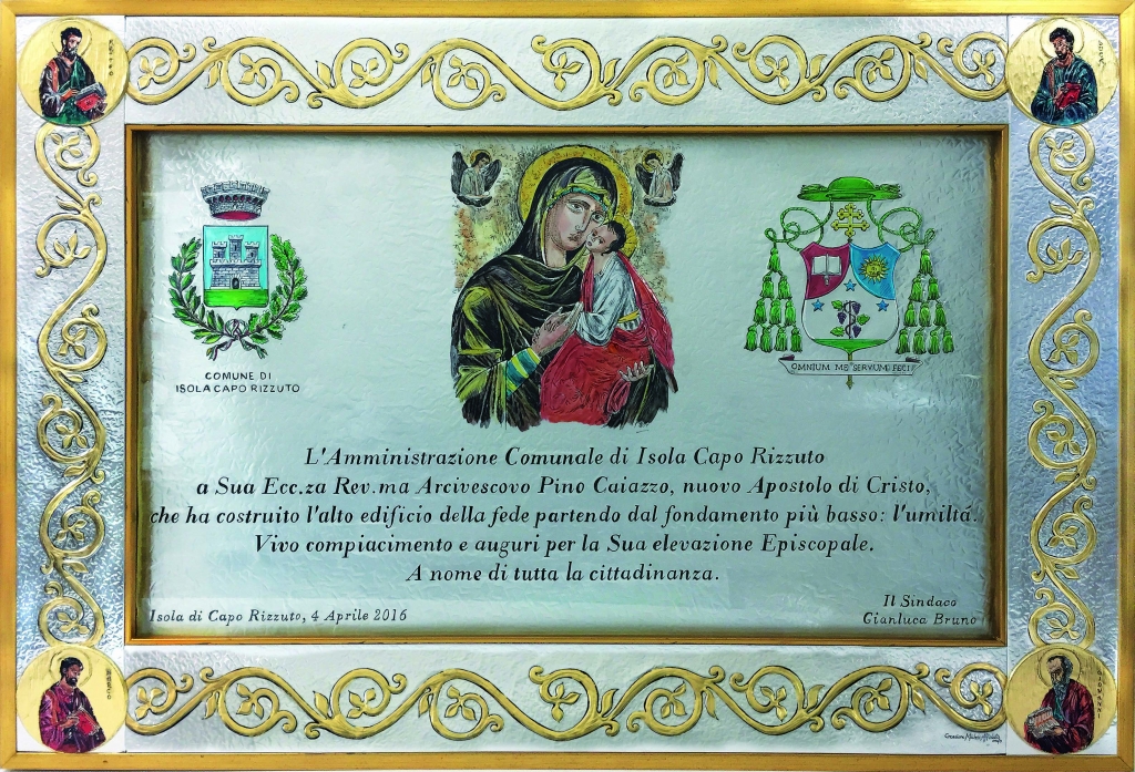 L'Arcidiocesi e la comunità omaggiano don Pino con opere di Affidato Commissionate all'orafo creazioni d'arte sacra per l'Arcivescovo di Matera
