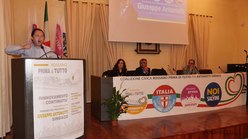 Antoniotti presenta il programma politico
