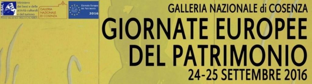 Il Polo museale della Calabria partecipa alle Giornate europee del patrimonio 2016