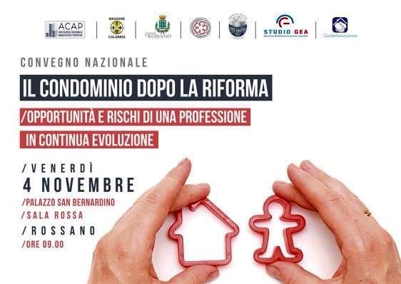 La riforma del condominio, un convegno a Palazzo San Bernardino