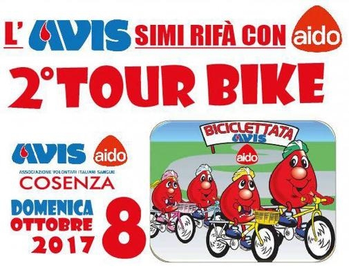 Iniziativa di Aido e Avis Cosenza con il 2° Tour bike