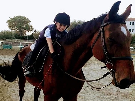 Nicolò Milieni, 9 anni e una gran passione per i cavalli