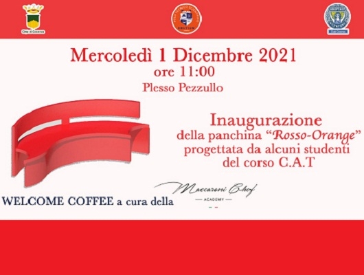 Il 1° dicembre al Pezzullo verrà inaugurata la panchina “Rosso-orange”
