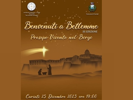 Il 25 dicembre il presepe vivente “Benvenuti a Betlemme”