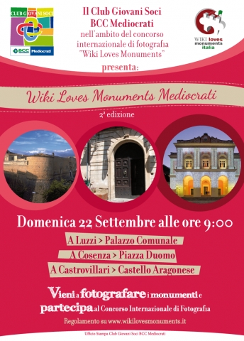 “Wiki loves Mediocrati” a Cosenza, Luzzi e Castrovillari