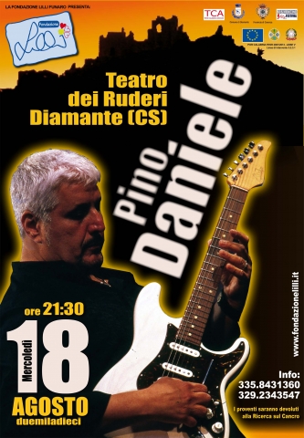 Pino Daniele il 18 agosto a Diamante