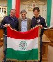 Il sindaco Graziano Delrio ha ricevuto gli atleti che partecipano in questi giorni al collegiale ‘Alberto Castagnetti’