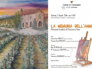 “La memoria dell’anima”, il 2 aprile inaugurazione della personale di pittura di Francesca Vena