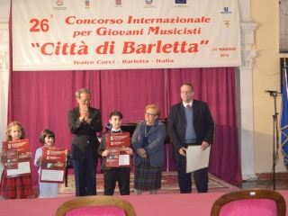 Il piccolo Louis Giò Palopoli conquista il secondo posto al 26° Concorso internazionale per Giovani musicisti “Città di Barletta”