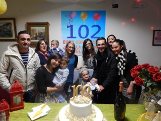 102 candeline per la nonna di don Giuseppe Ruffo