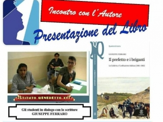 Presso l’Istituto paritario Benedetto XVI  gli studenti dialogheranno con Giuseppe Ferraro
