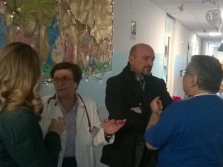 Il sindaco ha fatto visita al reparto di pediatria dell'Ospedale cittadino