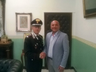 Il saluto al Comandante provinciale dei Carabinieri Salvatore Gagliano che lascia la città