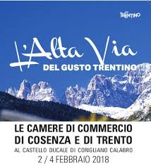 “L’alta via del gusto Trentino” a Corigliano dal 2 al 4 febbraio