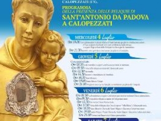 Arriveranno le reliquie di Sant’Antonio da Padova