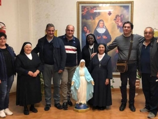 La Fidelitas ha restaurato la statua della Madonna