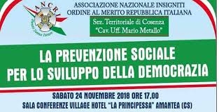 L’Acri Cosenza promuove il tema della Prevenzione Sociale per lo Sviluppo della Democrazia