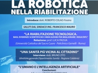 “Robotica e riabilitazione”, il 15 dicembre un  incontro/dibattito