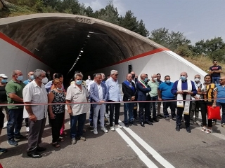 Inaugurata la galleria Salice di Acri - Strada statale 660