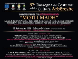 Ministro Cultura albanese a Vaccarizzo. 24 e 25 settembre si chiude rassegna Costume arbëreshë