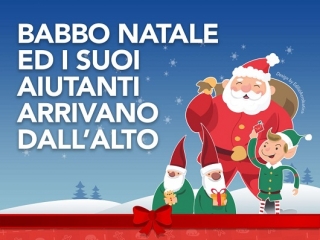 Babbo Natale arriva dall'alto il 27 dicembre a Cosenza calandosi da Palazzo dei Bruzi