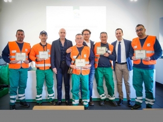 Sicurezza sul lavoro, per il terzo anno consecutivo Ecoross premia 5 collaboratori