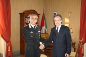 Visita del nuovo Comandante provinciale dei Carabinieri Incontro a palazzo Mosti tra il sindaco Pepe e il Colonnello Carideo