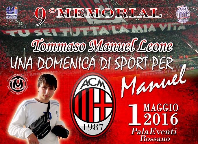Al via il 9° memorial Tommaso Manuel Leone