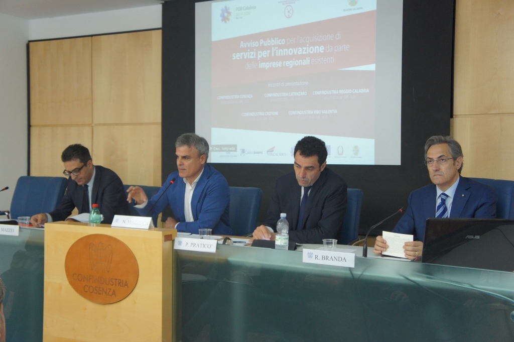 In Confindustria Cosenza presentato bando Regione sull'innovazione