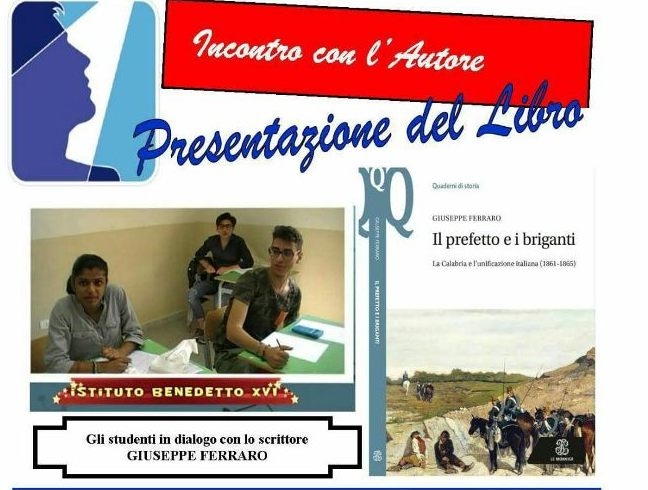 Presso l’Istituto paritario Benedetto XVI  gli studenti dialogheranno con Giuseppe Ferraro