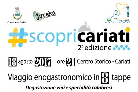 #ScopriCariati: seconda edizione del viaggio enogastronomico  per le vie del centro storico