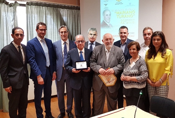 Premio Mariano Turano all'imprenditore Giuseppe Branda