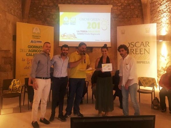 Oscar green 2018 a beneficiari Pll. Greco si complimenta con vincitori