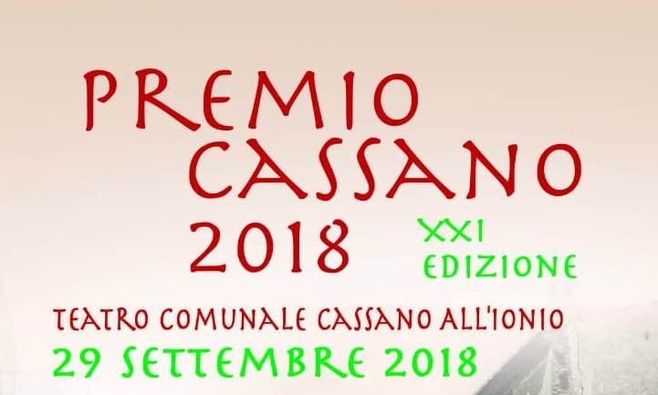 XXI edizione Premio Cassano, ecco i vincitori