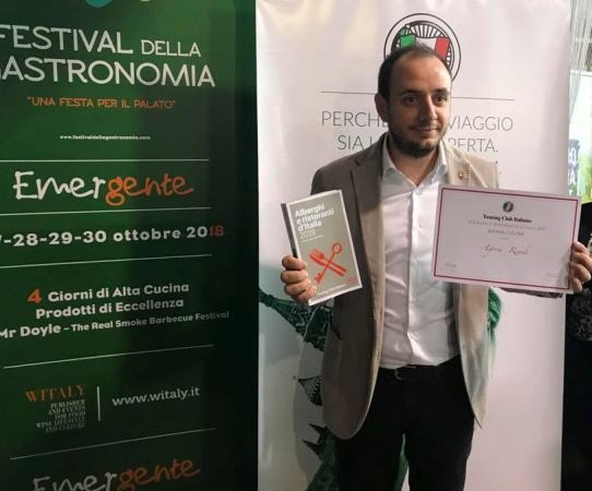Il Touring Club Italiano premia la Buona Cucina dello chef Michele Rizzo