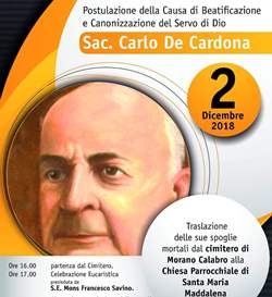 I resti mortali di don Carlo De Cardona saranno traslati nella chiesa Santa Maria Maddalena
