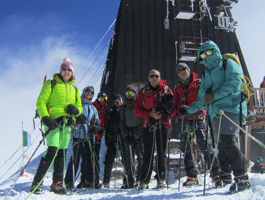 Il Cai di Castrovillari alla Capanna Margherita, il rifugio più alto d’Europa: 4554 metri