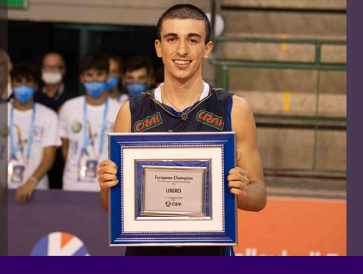 Il giovane Gabriele Laurenzano ai Campionati del mondo di U19 di pallavolo
