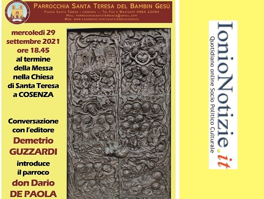 Il 29 settembre presentazione del portone di bronzo della Chiesa di Santa Teresa a Cosenza