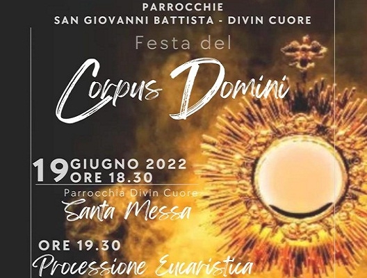 Il 19 giugno Corpus Domini inter-parrocchiale 