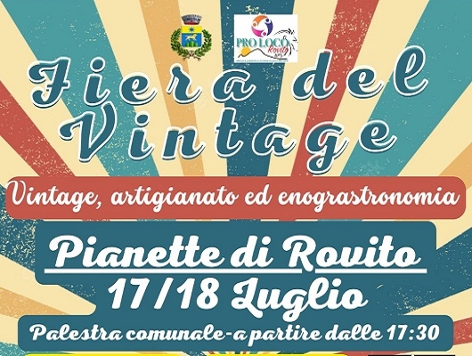 Al via a Rovito il primo evento fieristico “Vintage, Artigianato ed Enogastronomia”.