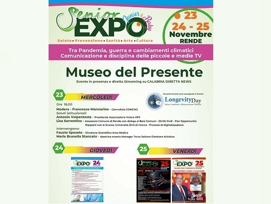 Senior Expo, a Rende dal 23 al 25 novembre