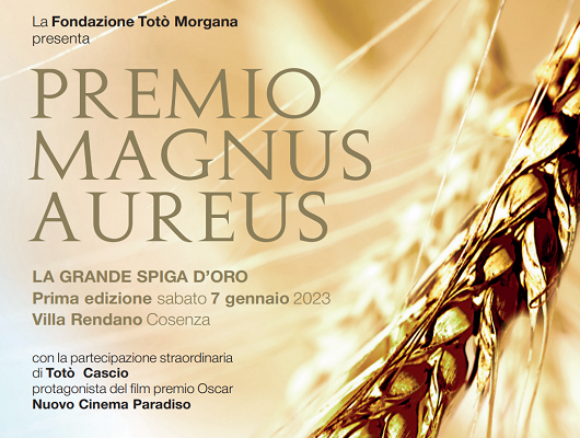 Il Premio Magnus Aureus della Fondazione Totò Morgana sceglie Villa Rendano di Cosenza