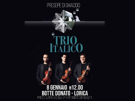 L'8 gennaio in Sila il concerto del Trio Italico