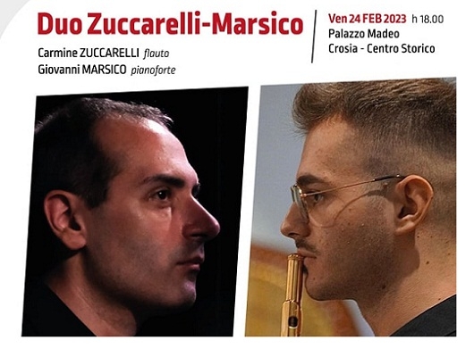 Il 24 febbraio il duo Zicarelli-Marsico in concerto