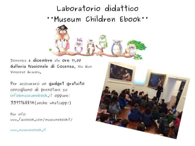 Domani il laboratorio didattico “Museum Children  Ebook”