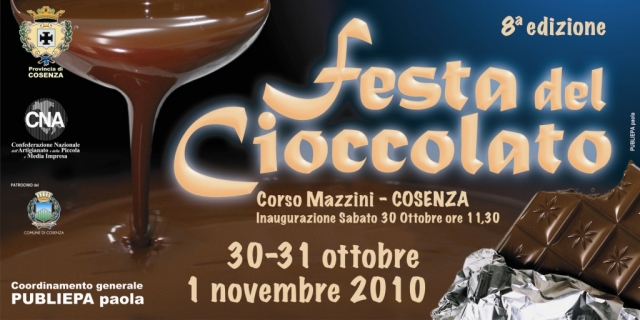 Dal 30 ottobre al 1° novembre la “Festa del cioccolato”