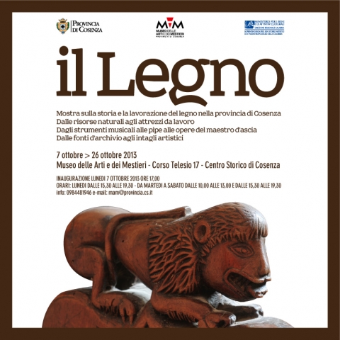 Domani inaugurazione mostra sulla storia e la lavorazione del legno nella provincia di Cosenza