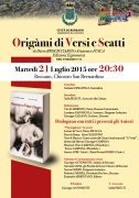 Il 21 luglio presentazione di “Origàmi di versi e scatti” di Dario Broch Ciaros e Francesco Fusca