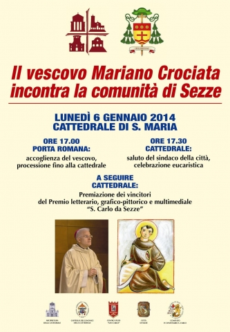 Il 6 gennaio il vescovo Mariano Crociata incontrerà la comunità di Sezze